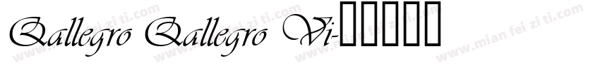 Qallegro Qallegro Vi字体转换